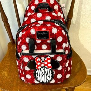 Minnie sequin Loungefly backpack